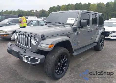 2021 Jeep Wrangler 4Xe Unlimited Sahara 4X4 из США, поврежденный, VIN 1C4JJXP63MW765419